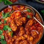 Madras fairly hot curry